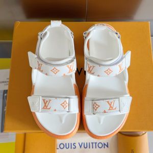 Louis Vuitton Archlight Sandals Women Calf Leather Orange