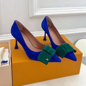 Louis Vuitton Blossom Bow Pumps Women Suede Blue