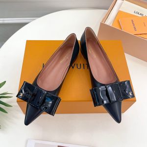 Louis Vuitton Blossom Flat Ballerinas Women Calf Leather Black