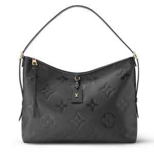 Louis Vuitton CarryAll MM Bag In Monogram Empreinte Leather M46289 Black