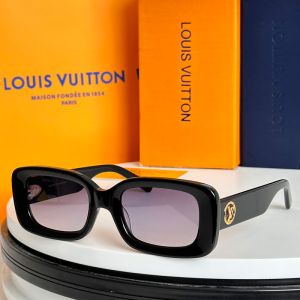 Louis Vuitton LV Circle Rectangle Sunglasses In Acetate Z2421W Black