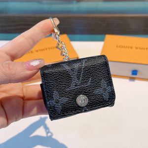 Louis Vuitton Classic Airpods Case In Monogram Leather Black