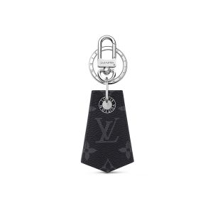 Louis Vuitton Enchappe Keyring In Monogram Leather MP1795 Black