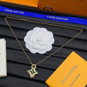 Louis Vuitton Ever Blossom Necklace In Metal with Crystals Q93804 Gold