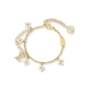 Louis Vuitton LV Floragram Bracelet In Metal M0940A Gold