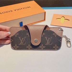 Louis Vuitton Glasses Case In Monogram Canvas Brown