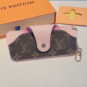 Louis Vuitton Glasses Case In Monogram Canvas Pink