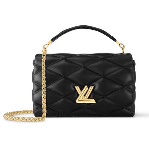 Louis Vuitton Go-14 GM Handbag In Lambskin M23689 Black