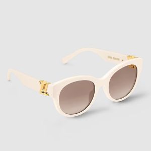 Louis Vuitton GO-14 Round Sunglasses In Acetate Z2426W Beige