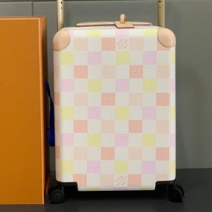 Louis Vuitton Horizon 55 Luggage In Damier Heritage Canvas N40741 Pink