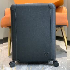 Louis Vuitton Horizon 55 Luggage In Grained Leather M10240 Black