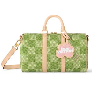 Louis Vuitton Keepall Bandouliere 35 Bag In Damier Golf Canvas N40671 Green