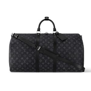 Louis Vuitton Keepall Bandouliere 55 Bag In Monogram Canvas M40605 Black