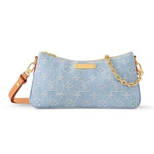 Louis Vuitton Liv Pochette In Monogram Denim M83532 Blue