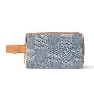 Louis Vuitton Locker Dopp Kit In Damier 3D Denim N40753 Blue