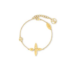 Louis Vuitton Louisette Bracelet In Metal M00372 Gold