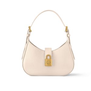 Louis Vuitton Low Key Shoulder Bag In Grained Calfskin M24990 Beige