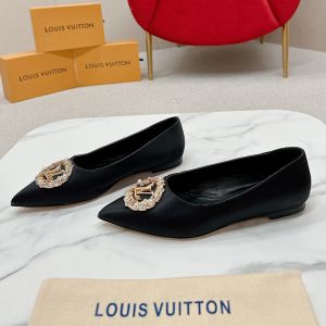 Louis Vuitton Met Flat Ballerinas Women Satin Black