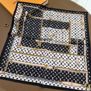 Louis Vuitton Monogram Confidential Square 50 Scarf In Silk Black