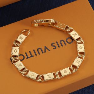 Louis Vuitton Monogram Tied Up Bracelet In Metal Gold