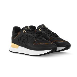 Louis Vuitton Neo Run Away Sneakers Unisex Mix Of Materials Black