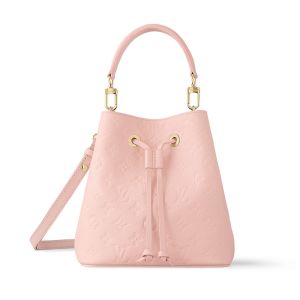 Louis Vuitton NeoNoe BB Bucket Bag In Monogram Empreinte Leather M47038 Pink