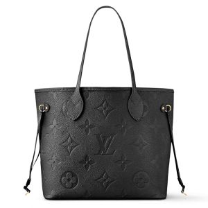 Louis Vuitton Neverfull MM Tote In Monogram Empreinte Leather M45685 Black