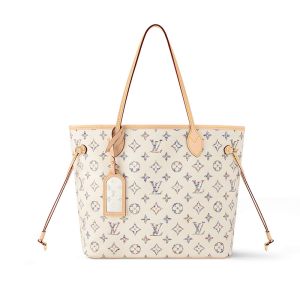 Louis Vuitton Neverfull MM Tote In Monogram Jacquard Fabric M24905 Beige