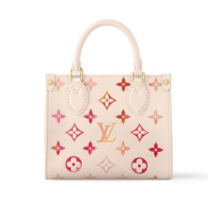 Louis Vuitton OnTheGo BB Tote In Monogram Empreinte Leather M47115 Beige