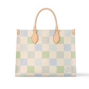 Louis Vuitton OnTheGo MM Tote In Damier Giant Canvas N40518 Blue