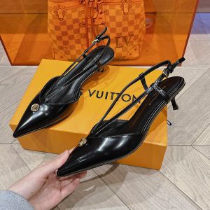 Louis Vuitton Stellar Slingback Pumps Women Calf Leather Black