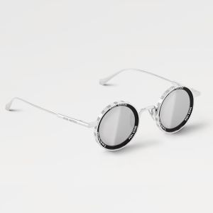 Louis Vuitton Super Vision Round Sunglasses In Metal Z2223U Silver