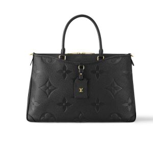 Louis Vuitton Trianon MM Tote In Monogram Empreinte Leather M46487 Black