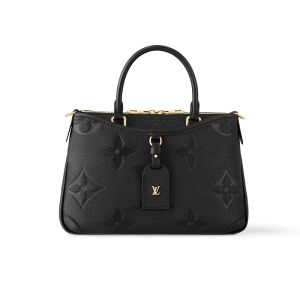 Louis Vuitton Trianon PM Tote In Monogram Empreinte Leather M46488 Black