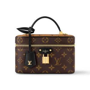 Louis Vuitton Vanity Chain Pouch In Monogram Canvas M47125 Brown