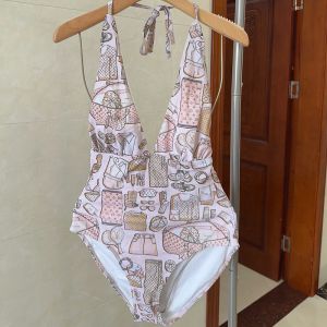 Louis Vuitton Halterneck Swimsuit In Monogram Travel Kit White