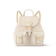 Louis Vuitton Backup Backpack In Monogram Empreinte Leather M47106 Beige