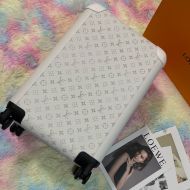 Louis Vuitton Horizon 55 Luggage In Monogram Canvas and Taiga Leather M10149 White