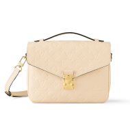 Louis Vuitton Pochette Metis Handbag In Monogram Empreinte Leather M46552 Beige