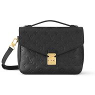 Louis Vuitton Pochette Metis Handbag In Monogram Empreinte Leather M41487 Black