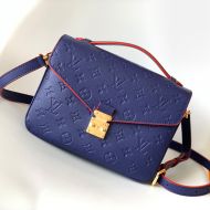 Louis Vuitton Pochette Metis Handbag In Monogram Empreinte Leather M44071 Blue