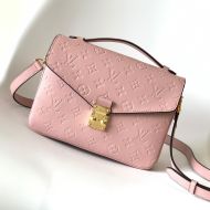 Louis Vuitton Pochette Metis Handbag In Monogram Empreinte Leather M44018 Pink