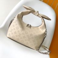 Louis Vuitton Why Knot PM Handbag In Monogram Perforated Calfskin M20700 Beige