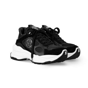 Louis Vuitton Run 55 Sneakers Women Mix Of Materials Black