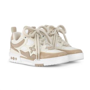 Louis Vuitton LV Skate Sneakers Men Mix Of Materials 1ACFJF Beige