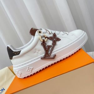 Louis Vuitton Time Out Sneakers Women Mix Of Materials White