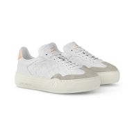 Louis Vuitton LV Groovy Platform Sneakers Women Monogram Embossed Leather 1ACHGO White/Grey