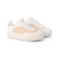 Louis Vuitton LV Groovy Platform Sneakers Women Damier Canvas 1ACUF6 Light Pink