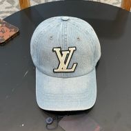 Louis Vuitton LV Signature Baseball Cap In Denim Light Blue