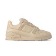 Louis Vuitton LV Trainer Sneakers Unisex Calf Leather 1AC5BP Beige